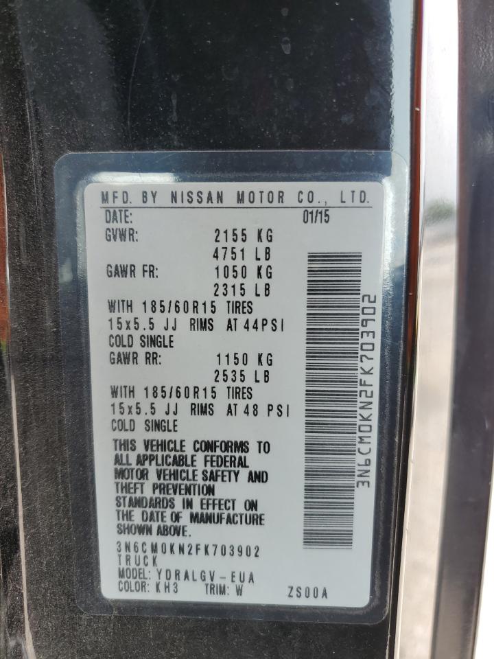 3N6CM0KN2FK703902 2015 Nissan Nv200 2.5S