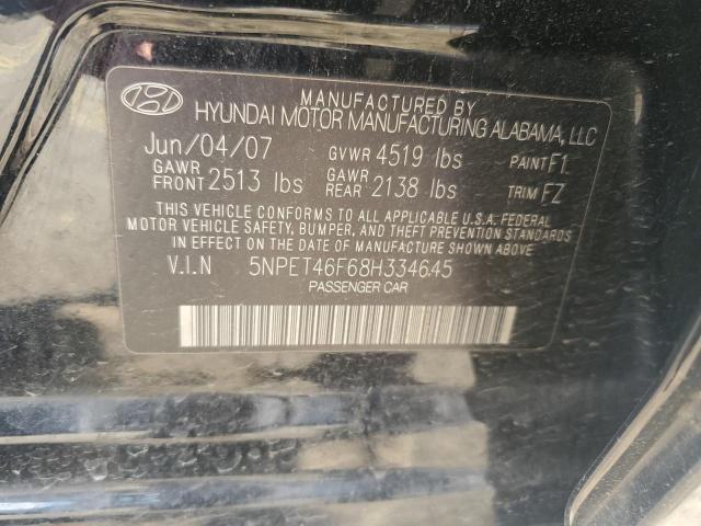 2008 Hyundai Sonata Gls VIN: 5NPET46F68H334645 Lot: 56574174