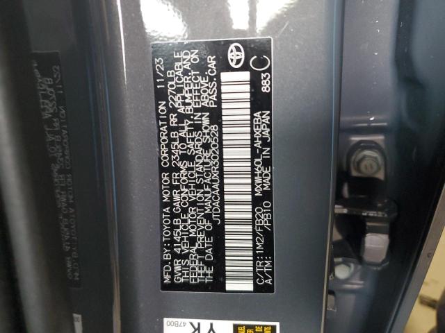 2024 Toyota Prius Le VIN: JTDACAAUXR3020528 Lot: 54331764