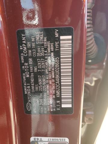 2019 Hyundai Tucson Se VIN: KM8J2CA48KU028685 Lot: 56607584