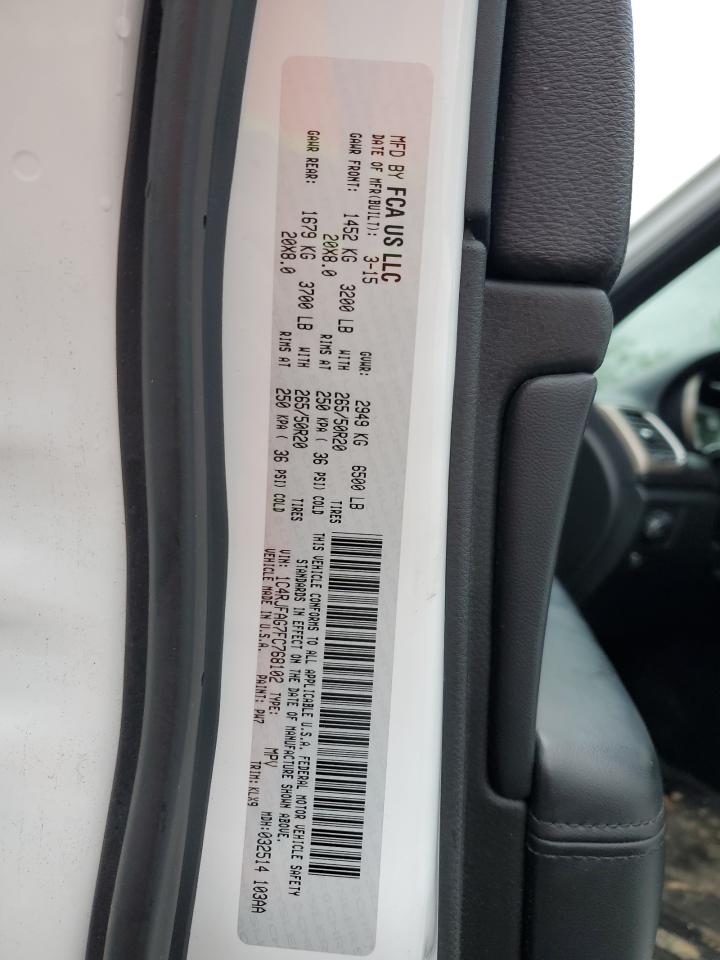 1C4RJFAG7FC768102 2015 Jeep Grand Cherokee Laredo