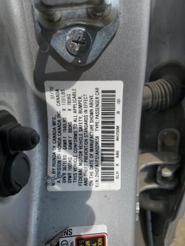 2010 Honda Civic Lx VIN: 2HGFA1F51AH329658 Lot: 56151704