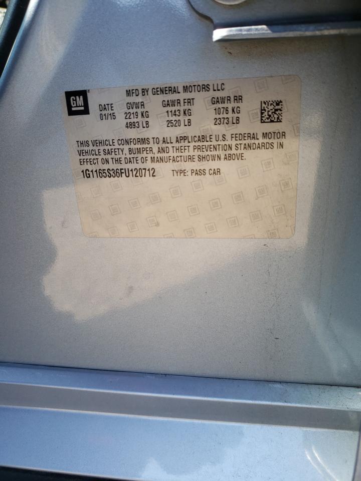 1G1165S36FU120712 2015 Chevrolet Impala Ltz