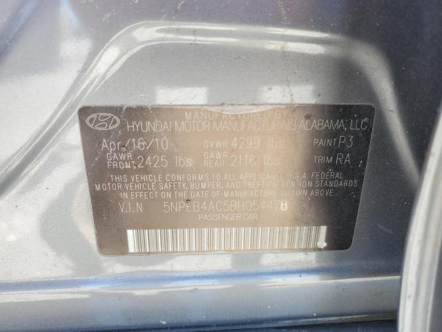 2011 Hyundai Sonata Gls VIN: 5NPEB4AC5BH054478 Lot: 56643654