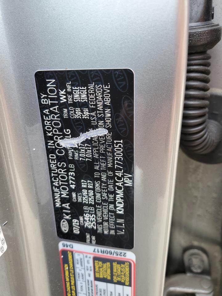 KNDPMCAC4L7730051 2020 Kia Sportage Lx