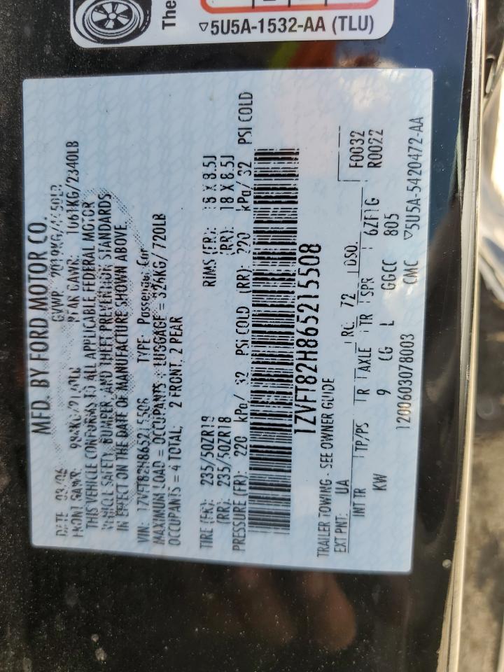 1ZVFT82H865215508 2006 Ford Mustang Gt