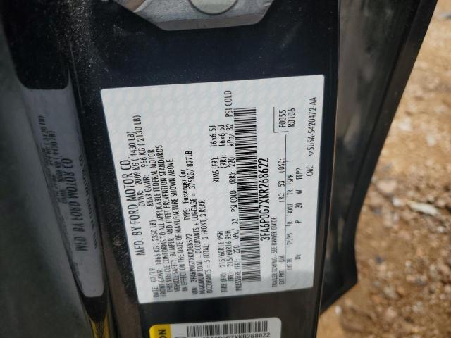 2019 FORD FUSION S - 3FA6P0G7XKR268622