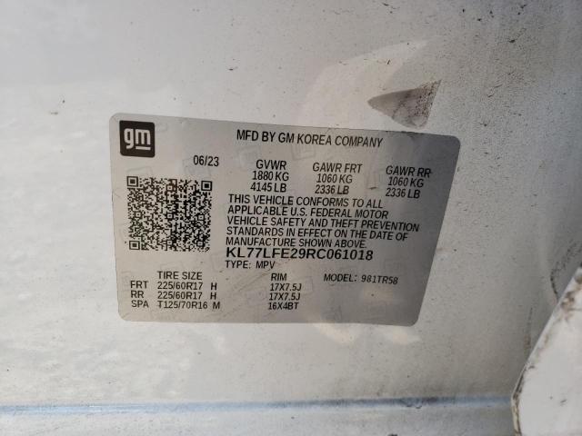 2024 Chevrolet Trax Ls VIN: KL77LFE29RC061018 Lot: 55646334