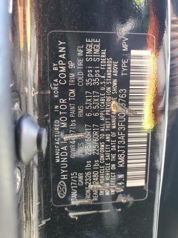 2015 Hyundai Tucson Gls VIN: KM8JT3AF3FU069763 Lot: 53317794