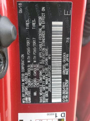 2018 Toyota 4Runner Sr5/Sr5 Premium VIN: JTEBU5JR8J5591203 Lot: 55258044