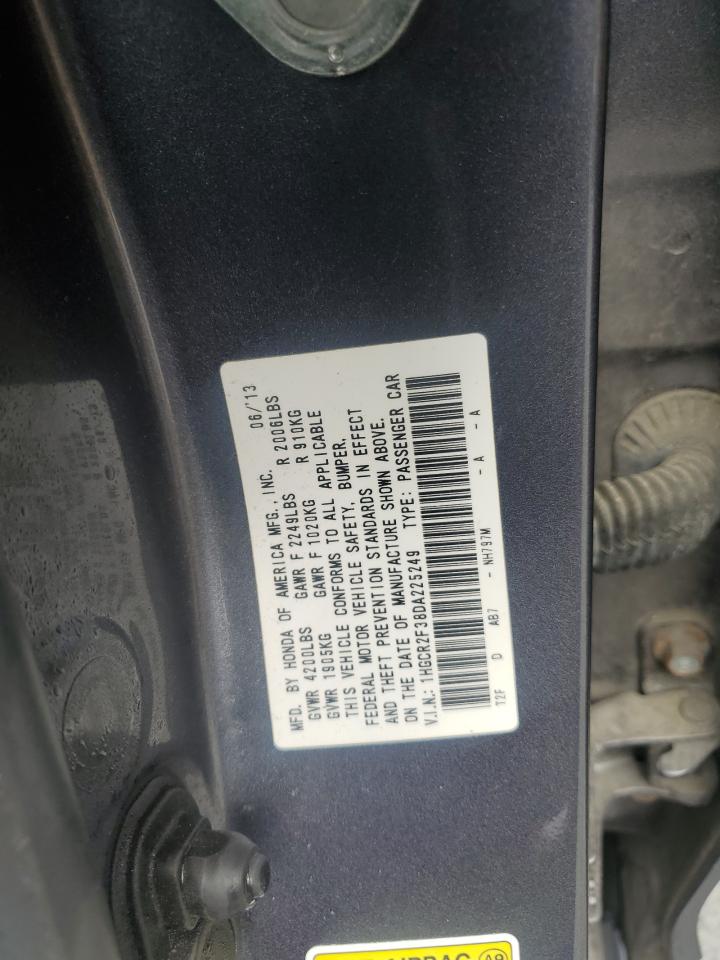 1HGCR2F38DA225249 2013 Honda Accord Lx