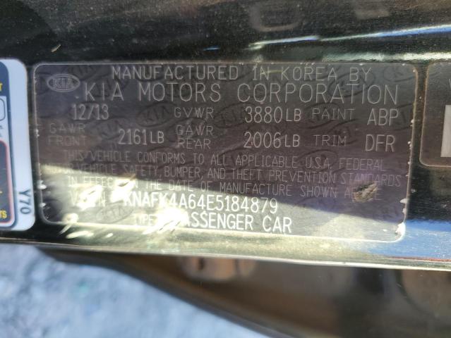 VIN KNAFK4A64E5184879 2014 KIA Forte, LX no.12