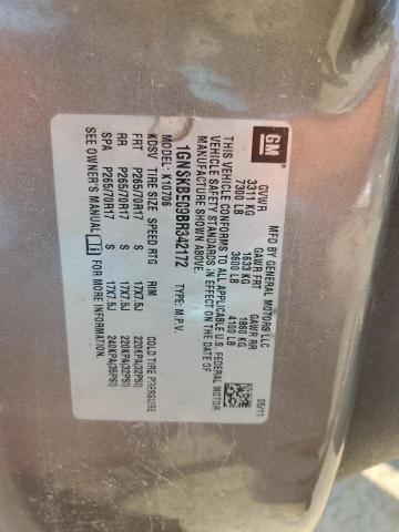 2011 Chevrolet Tahoe K1500 Lt VIN: 1GNSKBE09BR342172 Lot: 54425504