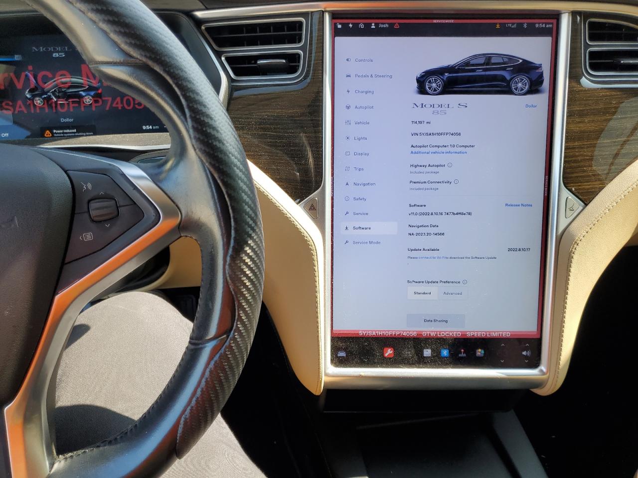 5YJSA1H10FFP74056 2015 Tesla Model S 85