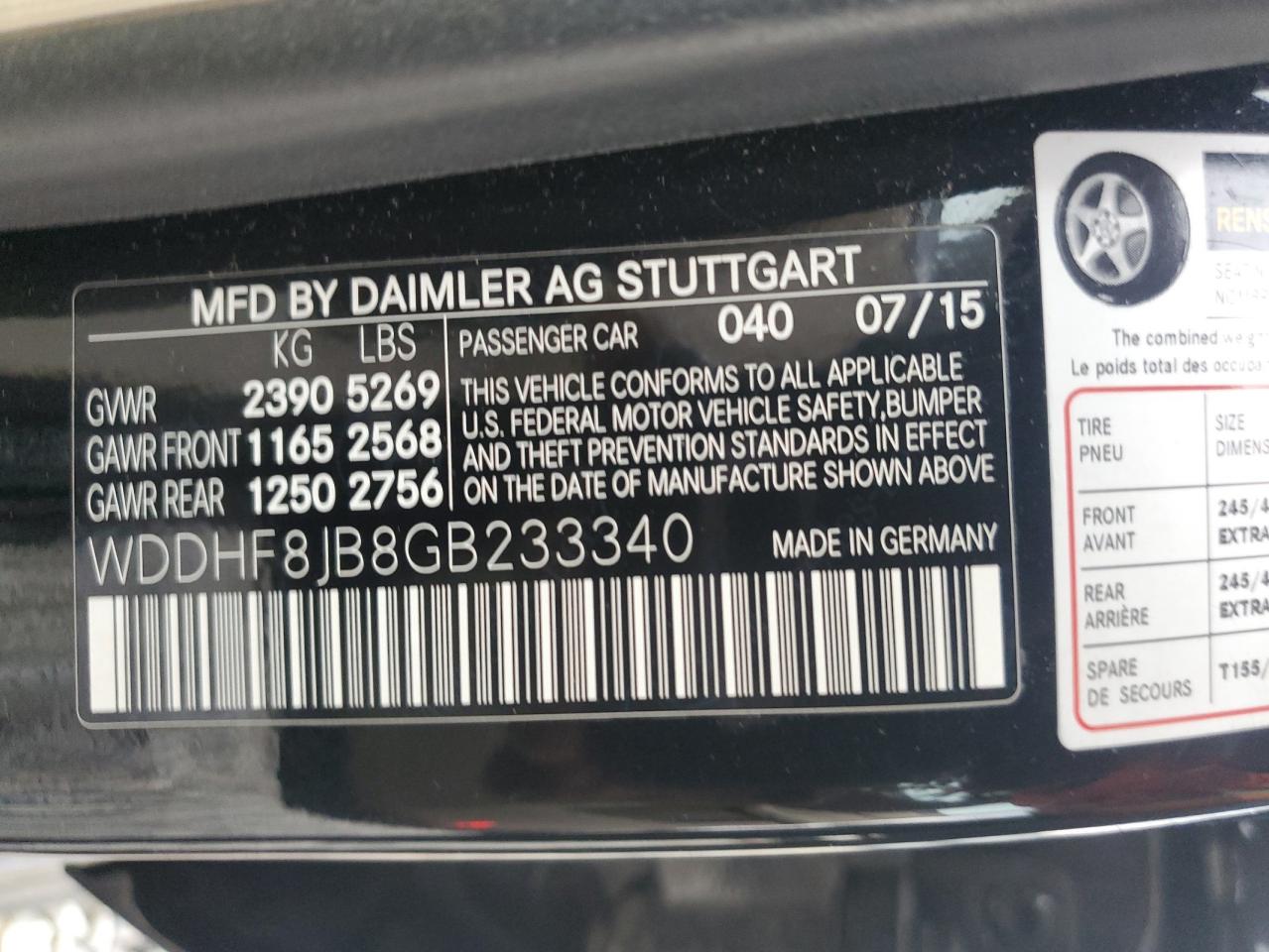 WDDHF8JB8GB233340 2016 Mercedes-Benz E 350 4Matic