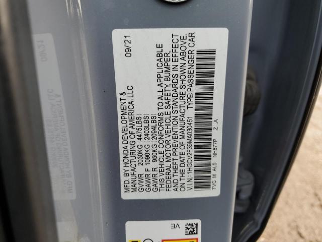 2021 Honda Accord Sport VIN: 1HGCV2F39MA030451 Lot: 56821494