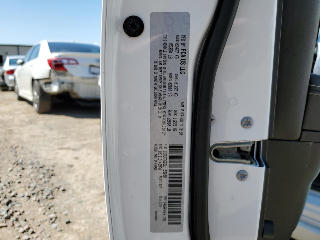 2C3CCAGG8LH155008 2020 Chrysler 300 S