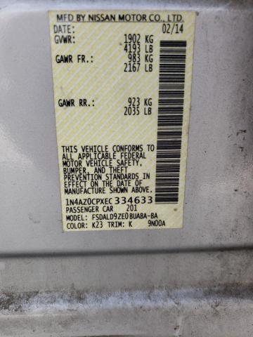 2014 Nissan Leaf S VIN: 1N4AZ0CPXEC334633 Lot: 55558734
