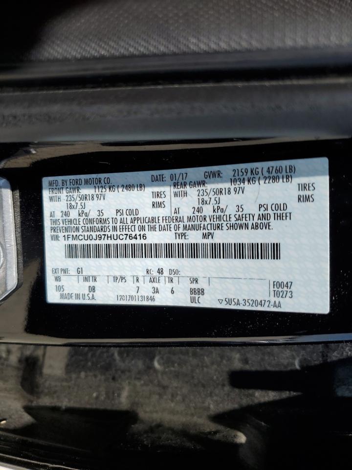 1FMCU0J97HUC76416 2017 Ford Escape Titanium