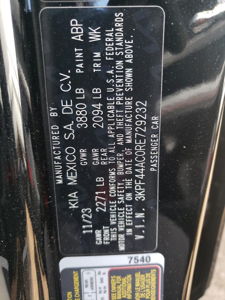 3KPF44AC0RE729232 2024 Kia Forte Gt