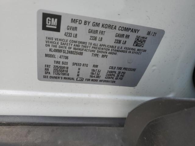 2022 Buick Encore Gx Essence VIN: KL4MMFSL3NB020488 Lot: 55665964