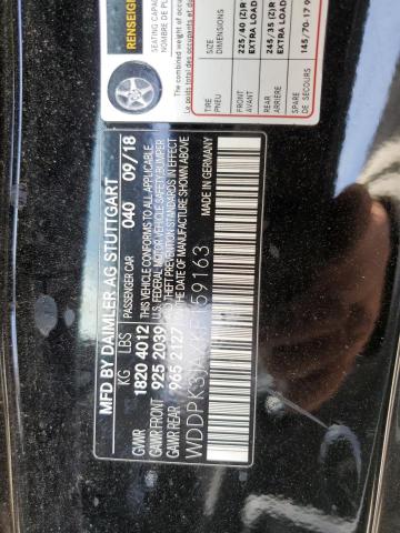 2019 Mercedes-Benz Slc 300 VIN: WDDPK3JAXKF159163 Lot: 55567554