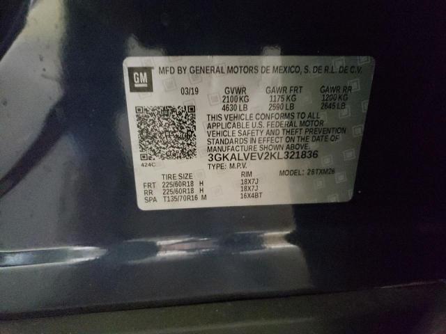 2019 GMC Terrain Slt VIN: 3GKALVEV2KL321836 Lot: 55372344