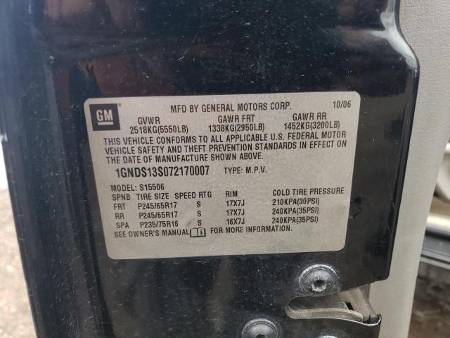 2007 Chevrolet Trailblazer Ls VIN: 1GNDS13S072170007 Lot: 53897714