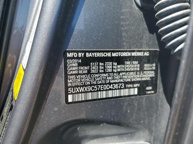 VIN 5UXWX9C57E0D43673 2014 BMW X3, Xdrive28I no.12