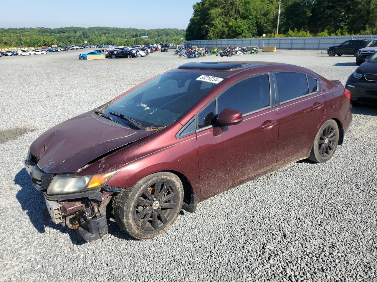 2012 Honda Civic Ex vin: 19XFB2F85CE050563