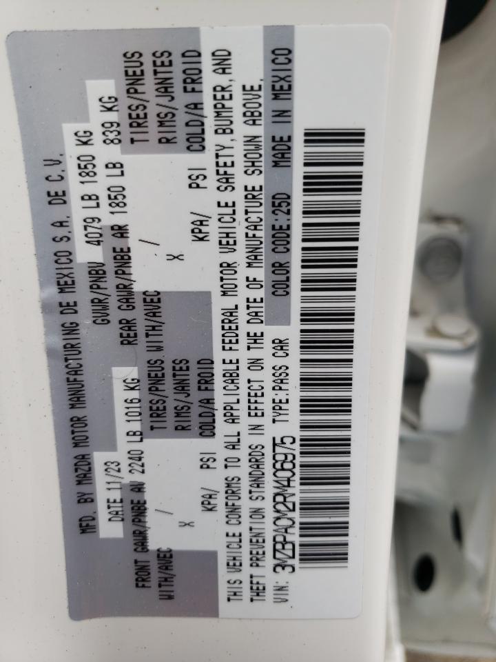 3MZBPACM2RM406975 2024 Mazda 3 Preferred