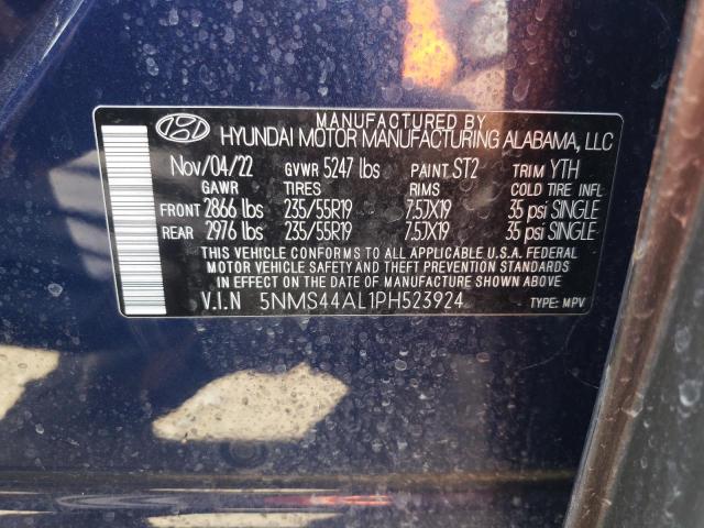 2023 Hyundai Santa Fe Limited VIN: 5NMS44AL1PH523924 Lot: 56249904