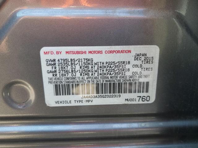 2016 Mitsubishi Outlander Se VIN: JA4AD3A35GZ022319 Lot: 53292574