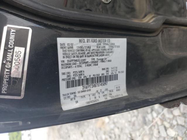 2007 Ford Crown Victoria VIN: 2FAFP73V87X145097 Lot: 55881514