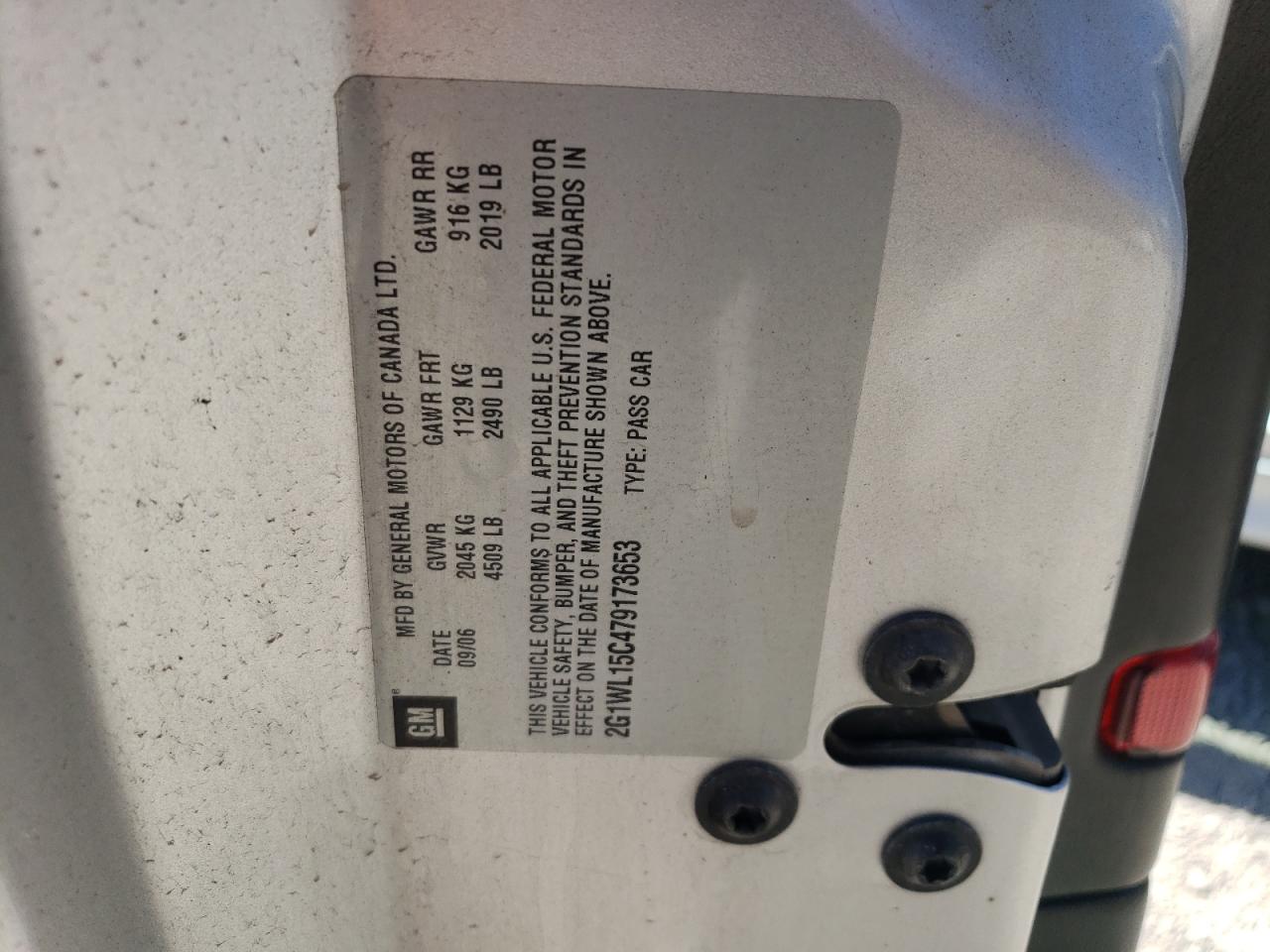 2G1WL15C479173653 2007 Chevrolet Monte Carlo Ss