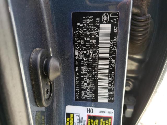 2016 Toyota Corolla L VIN: 2T1BURHE6GC624273 Lot: 55344604