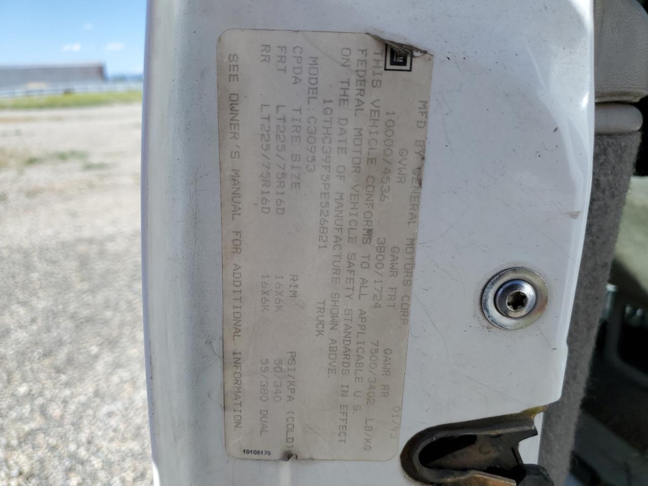 1GTHC39F5PE526821 1993 GMC Sierra C3500