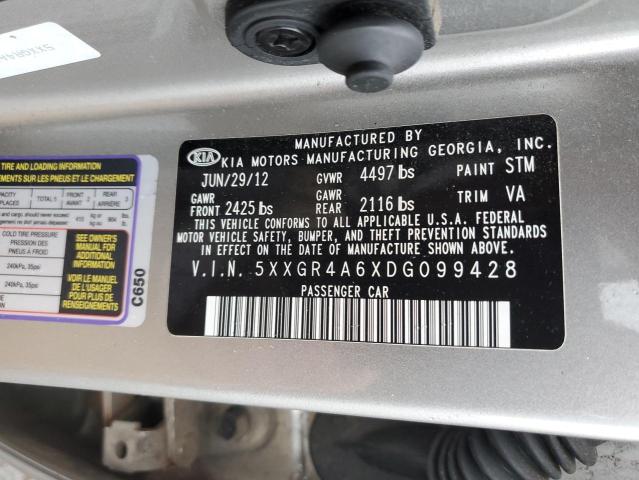 2013 Kia Optima Sx VIN: 5XXGR4A6XDG099428 Lot: 54567564