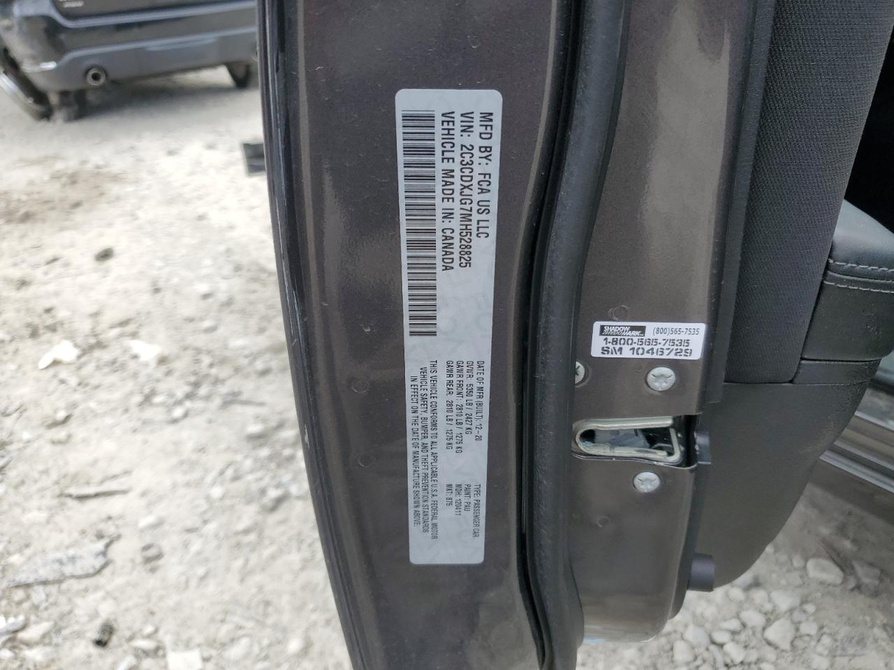 2C3CDXJG7MH528825 2021 Dodge Charger Sxt