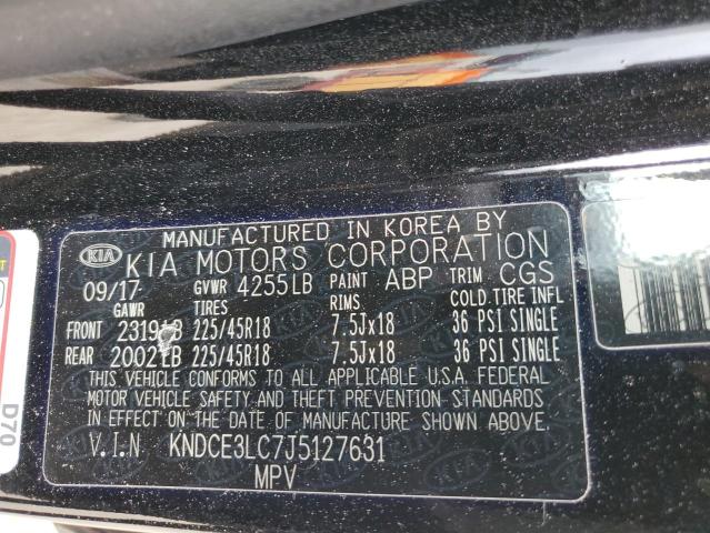 2018 KIA NIRO TOURI - KNDCE3LC7J5127631