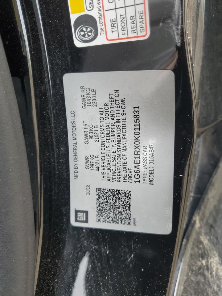 1G6AE1RX0K0115831 2019 Cadillac Ats