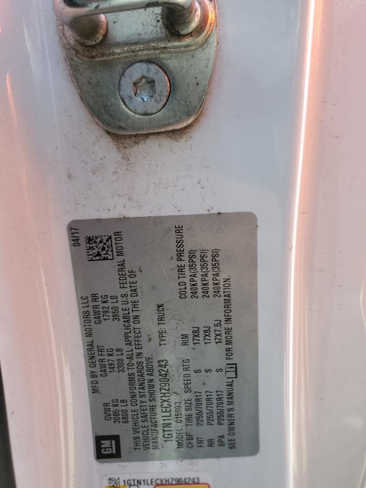1GTN1LECXHZ904243 2017 GMC Sierra C1500