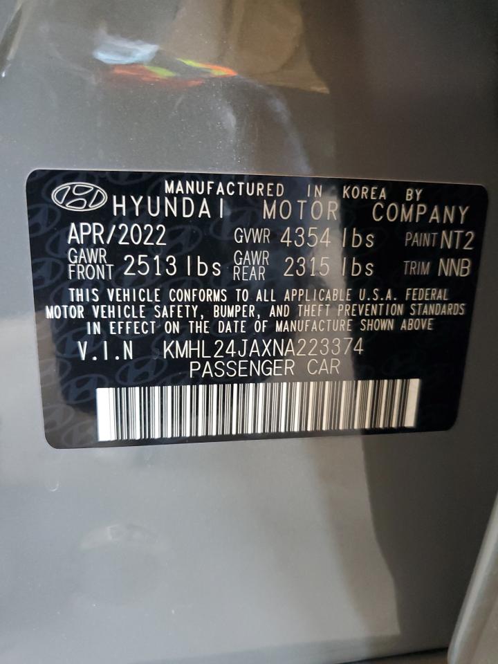 KMHL24JAXNA223374 2022 Hyundai Sonata Se