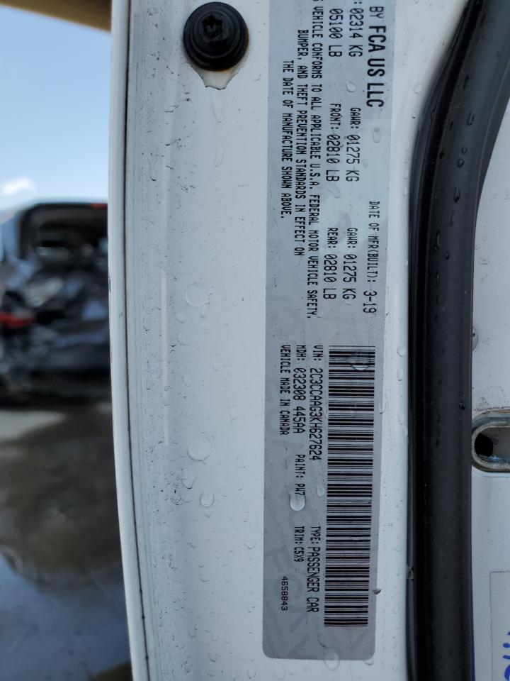 2C3CCAAG3KH627624 2019 Chrysler 300 Touring