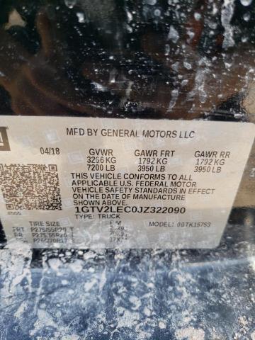 2018 GMC Sierra K1500 VIN: 1GTV2LEC0JZ322090 Lot: 56080974