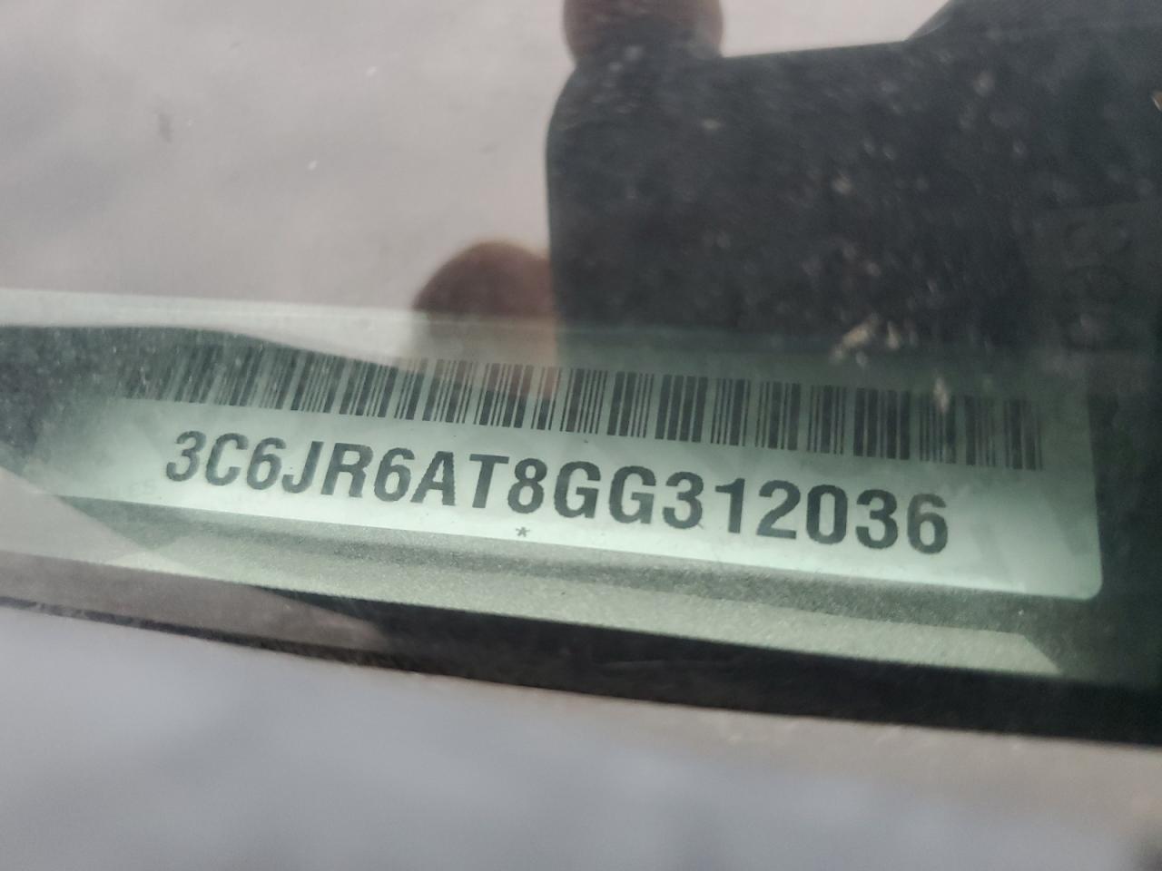 3C6JR6AT8GG312036 2016 Ram 1500 St