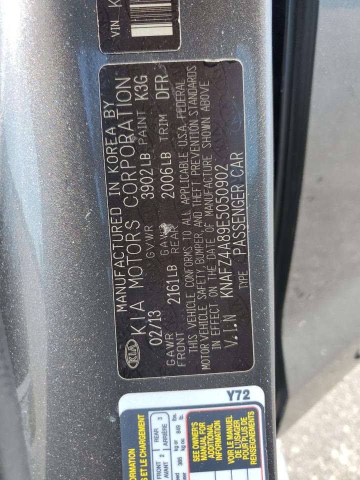 KNAFZ4A89E5050902 2014 Kia Forte Ex