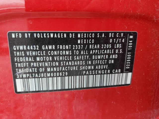 2014 Volkswagen Jetta Tdi VIN: 3VWPL7AJ8EM608629 Lot: 54898094