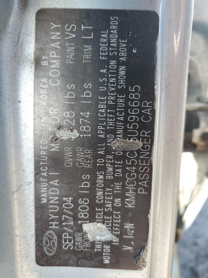 KMHCG45C15U596685 2005 Hyundai Accent Gl