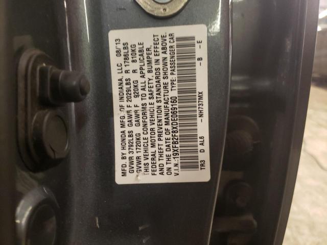 2013 Honda Civic Ex VIN: 19XFB2F8XDE069160 Lot: 53749984